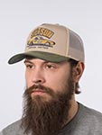 Бейсболка STETSON арт. 7741136 TRUCKER CAP STETSON RACING (бежевый / оливковый)